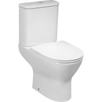 Bruckner DARIO RIMLESS WC kombi misa s nádržkou, spodný/zadný odpad, biela 201.431.4