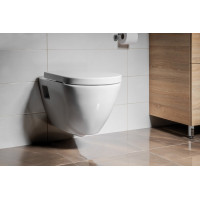 Závesné WC Nera s podomietkovou nádržkou do sadrokartónu a tlačidlom Geberit, biela WC-SADA-16