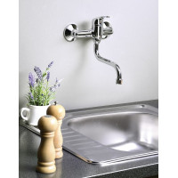Aqualine AQUALINE 35 nástenná batéria, ramienko S, chróm 52146