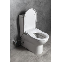 JALTA WC kombi, Rimless, s bidetovým sedadlom CLEAN STAR, spodný/zadný odpad, biela LB402-1