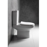 Aqualine VERMET WC kombi misa, spodný/zadný odpad, biela VR038