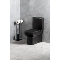 CREAVIT LARA WC kombi, spodný/zadný odpad, čierna mat LR360