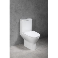 Bruckner DARIO RIMLESS WC kombi misa s nádržkou, spodný/zadný odpad, biela 201.431.4