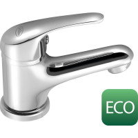 AQUALINE 35 stojánková umývadlová batéria bez výpuste, ECO kartuša, chróm 52102-01