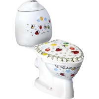 CREAVIT KID WC kombi detské, zadný odpad, dekor CK311.400.0F
