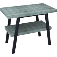 Sapho TWIGA umývadlový stolík 100x72x50 cm, čierna mat/aquamarine VC442-100-6