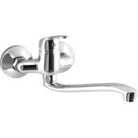 Aqualine AQUALINE 35 nástenná batéria, rozstup 100mm, ramienko ploché zvýšené, chróm 52032