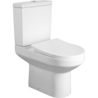 Aqualine VERMET WC kombi misa, spodný/zadný odpad, biela VR038
