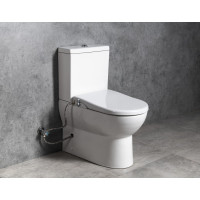 JALTA WC kombi, Rimless, s bidetovým sedadlom CLEAN STAR, spodný/zadný odpad, biela LB402-1