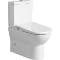JALTA WC kombi, Rimless, s bidetovým sedadlom CLEAN STAR, spodný/zadný odpad, biela LB402-1