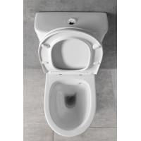 Bruckner DARIO RIMLESS WC kombi misa s nádržkou, spodný/zadný odpad, biela 201.431.4