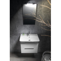 Bruckner NEON skrinka s keramickým umývadlom 60x41,5 cm, biela 501.113.0