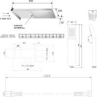 Sapho KIMURA podomietkový sprchový set s termostatickou batériou, box, 3 výstupy, chróm KU383-21
