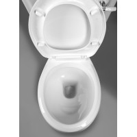 Aqualine ANTIK WC kombi retro + sedátko, biela AK107-01