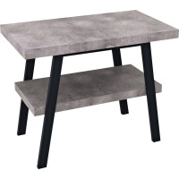 Sapho TWIGA umývadlový stolík 90x72x50 cm, čierna mat/cement VC442-90-7