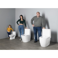 CREAVIT GRANDE WC kombi XL, spodný/zadný odpad, biela GR360