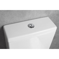 Bruckner LEON RIMLESS WC kombi misa s nádržkou, spodný/zadný odpad, biela 201.437.4