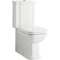 Kerasan WALDORF WC kombi, spodný/zadný odpad, biela-chróm WCSET04-WALDORF