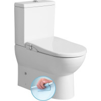 JALTA WC kombi, Rimless, s bidetovým sedadlom CLEAN STAR, spodný/zadný odpad, biela LB402-1