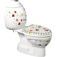 CREAVIT KID WC kombi detské, spodný odpad, dekor CK301.400.0F