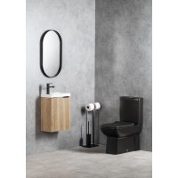CREAVIT LARA WC kombi, spodný/zadný odpad, čierna mat LR360