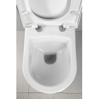 Závesné WC Nera s podomietkovou nádržkou do sadrokartónu a tlačidlom Geberit, biela WC-SADA-16
