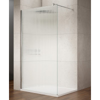 Gelco VARIO CHROME jednodielna sprchová zástena na inštaláciu k stene, sklo nordic, 800 mm GX1580-05