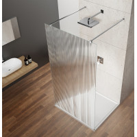 Gelco VARIO CHROME jednodielna sprchová zástena do priestoru, sklo nordic, 900 mm GX1590-01