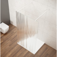 Gelco VARIO WHITE jednodielna sprchová zástena do priestoru, sklo nordic, 700 mm GX1570-03