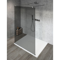 Gelco VARIO CHROME jednodielna sprchová zástena do priestoru, dymové sklo, 700 mm GX1370GX2210