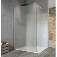 Gelco VARIO WHITE jednodielna sprchová zástena na inštaláciu k stene, matné sklo, 1100 mm GX1411GX1015