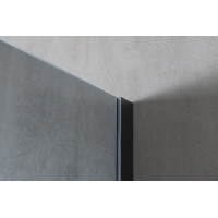 Gelco VARIO BLACK jednodielna sprchová zástena na inštaláciu k stene, dymové sklo, 700 mm GX1370GX1014