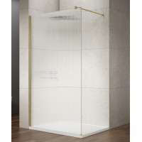 Gelco VARIO GOLD MATT jednodielna sprchová zástena na inštaláciu k stene, sklo nordic, 1200 mm GX1512-10