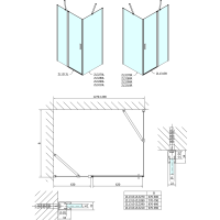 Polysan ZOOM obdĺžnikový sprchovací kút 1300x900mm L/P variant ZL1313ZL3290