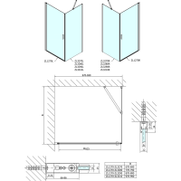 Polysan ZOOM obdĺžnikový sprchovací kút 700x900mm L/P variant ZL1270ZL3290