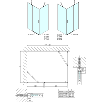 Polysan ZOOM obdĺžnikový sprchovací kút 1500x700mm L/P variant ZL1315ZL3270