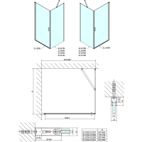 Polysan ZOOM obdĺžnikový sprchovací kút 900x800mm L/P variant ZL1290ZL3280