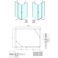 Polysan ZOOM obdĺžnikový sprchovací kút 1000x900mm L/P variant ZL1310ZL3290