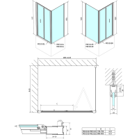 Polysan DEEP obdĺžnikový sprchovací kút 1000x900mm L/P variant, číre sklo MD1910MD3316