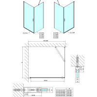Polysan ZOOM obdĺžnikový sprchovací kút 1000x900mm, L/P variant ZL1210ZL3290