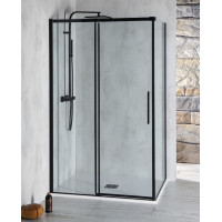 Polysan ALTIS BLACK obdĺžnikový sprchovací kút 1300x800 mm, L/P variant AL4012BAL5912B