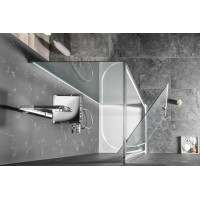 Gelco SIGMA SIMPLY obdĺžnikový sprchovací kút pivot dvere 900x1000mm L/P variant, Brick sklo GS3899GS4310