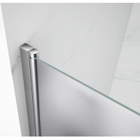 Aqualine PILOT štvorcový sprchovací kút 800x800 mm, Brick sklo PT080-01