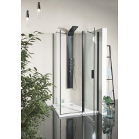 Polysan ZOOM BLACK obdĺžnikový sprchovací kút 1100x900mm L/P varianta ZL1311BZL3290B