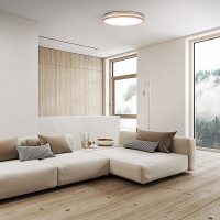 Solight LED osvetlenie s diaľkovým ovládačom Woody, 60W, 4200lm, 50cm, zmena chromatickosti, stmievateľné
