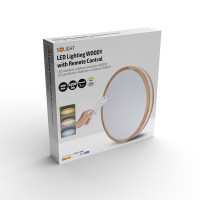 Solight LED osvetlenie s diaľkovým ovládačom Woody, 60W, 4200lm, 50cm, zmena chromatickosti, stmievateľné