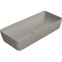 GSI NUBES keramické umývadlo na dosku 80x40cm, tortora mat 904005