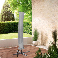 Ochranný obal na záhradný slnečník FLINT 20/25x135 cm - šedý