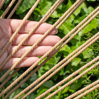 Záhradné kreslo ACAPULCO natural + vodeodolný podsedák - čierny