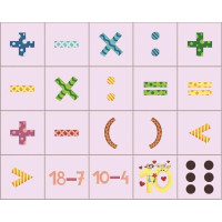 Dino Drevené kocky Čísla 20 ks